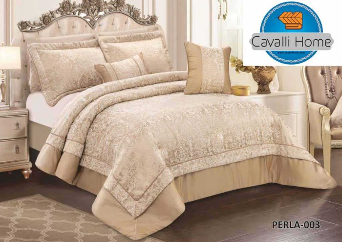 سرویس روتختی کاوالی هوم مدل طلایی Perla