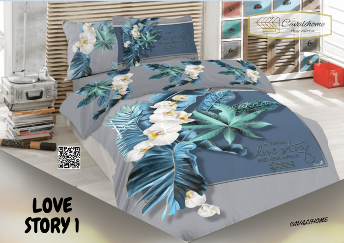 روتختی چاپی کاوالی هوم مدل LOVE STORY 1