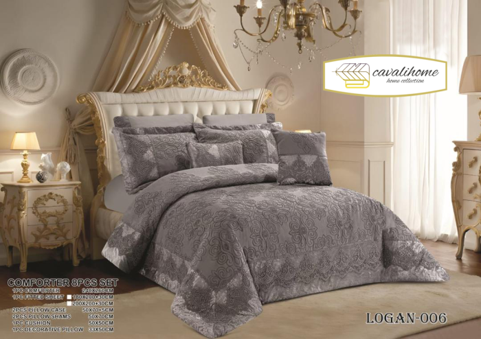 سرویس روتختی کاوالی هوم طرح LOGAN دو نفره 8 تکه - Image 3
