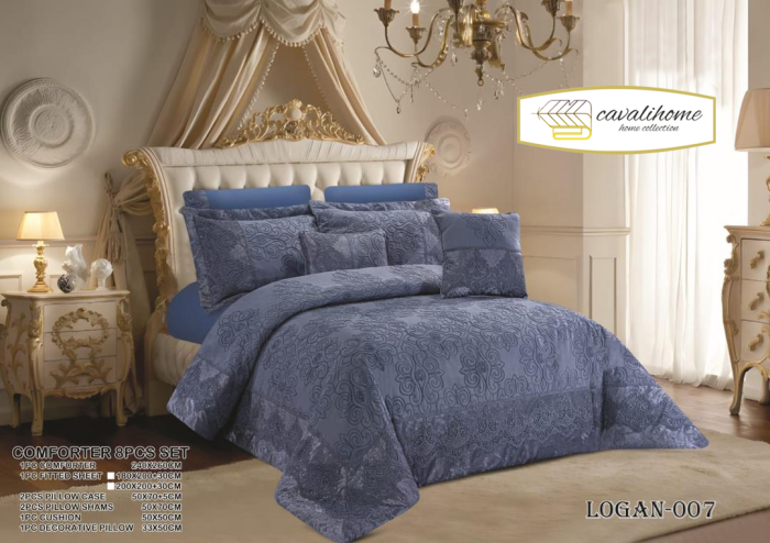 سرویس روتختی کاوالی هوم طرح LOGAN دو نفره 8 تکه - Image 2